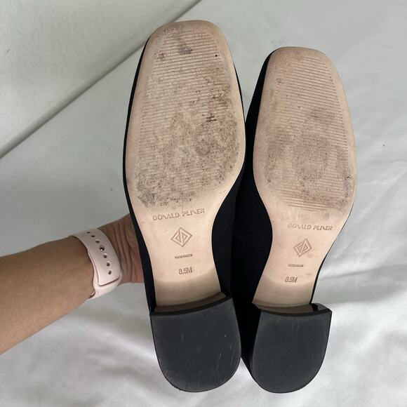 Donald Pliner Dreww Black pump Dress Shoes Size 8.5 M classic elegant formal - Picture 4 of 8